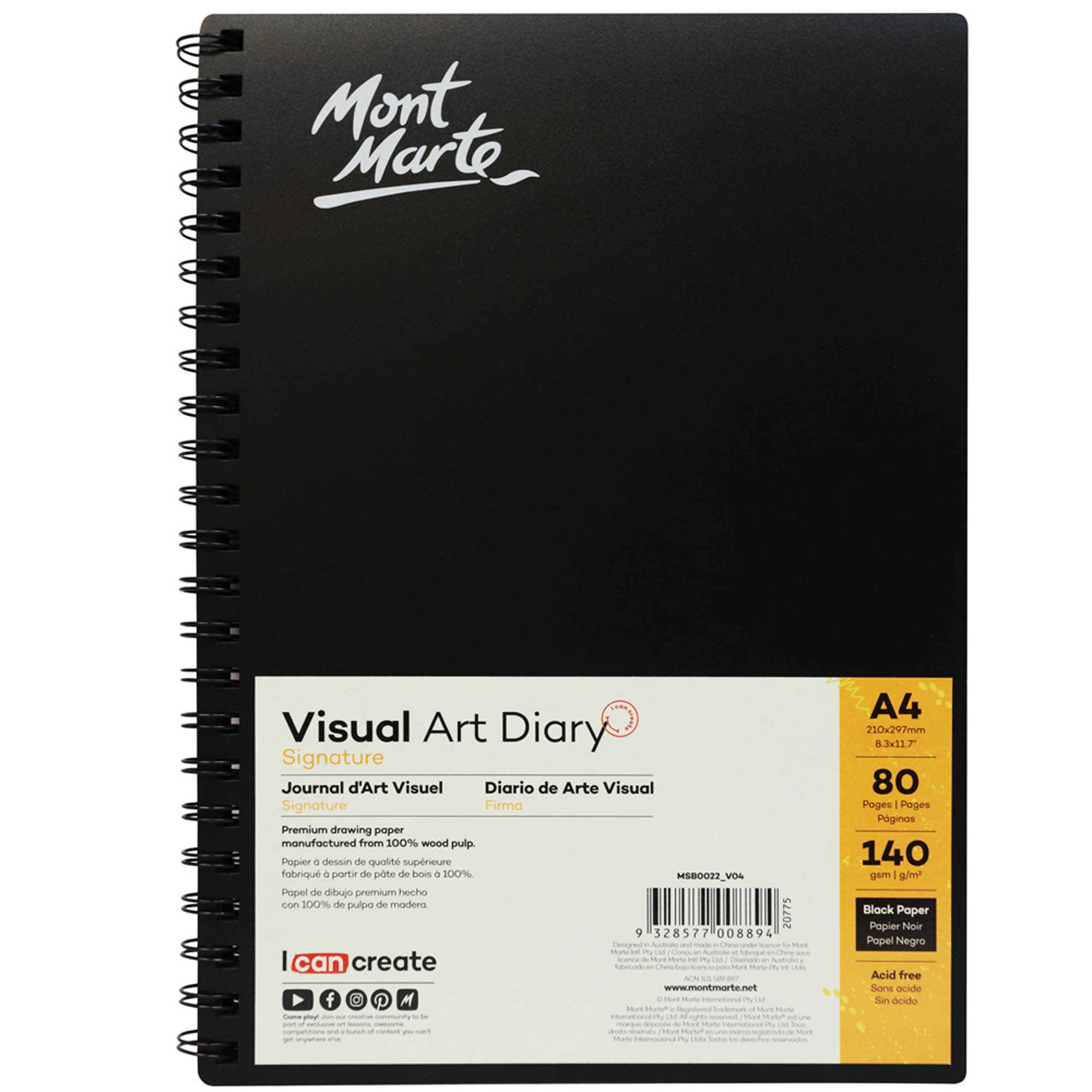 Mont-Marte-Signature-Visual-Art-Diary-Black-140gsm-A4-80pg-MSB0022-v04-F2