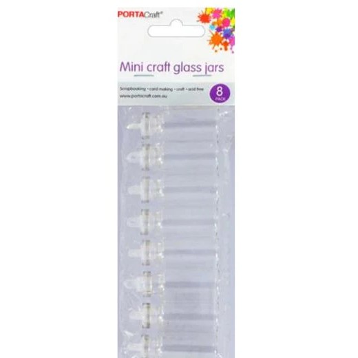 PortacraftGlassJars11x35mm8pkwPlasticStoppers