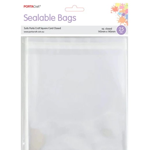 SealableBagSquareClosed145x145mm25pk