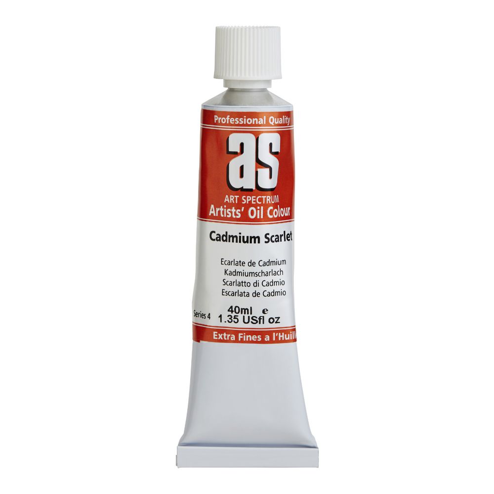 CS4 - ART SPECTRUM OIL 40ML CADMIUM SCARLET