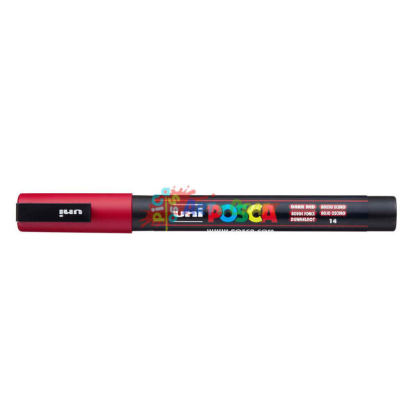 POSCA PC3M Dark Red Paint Pen Picasso Art & Craft