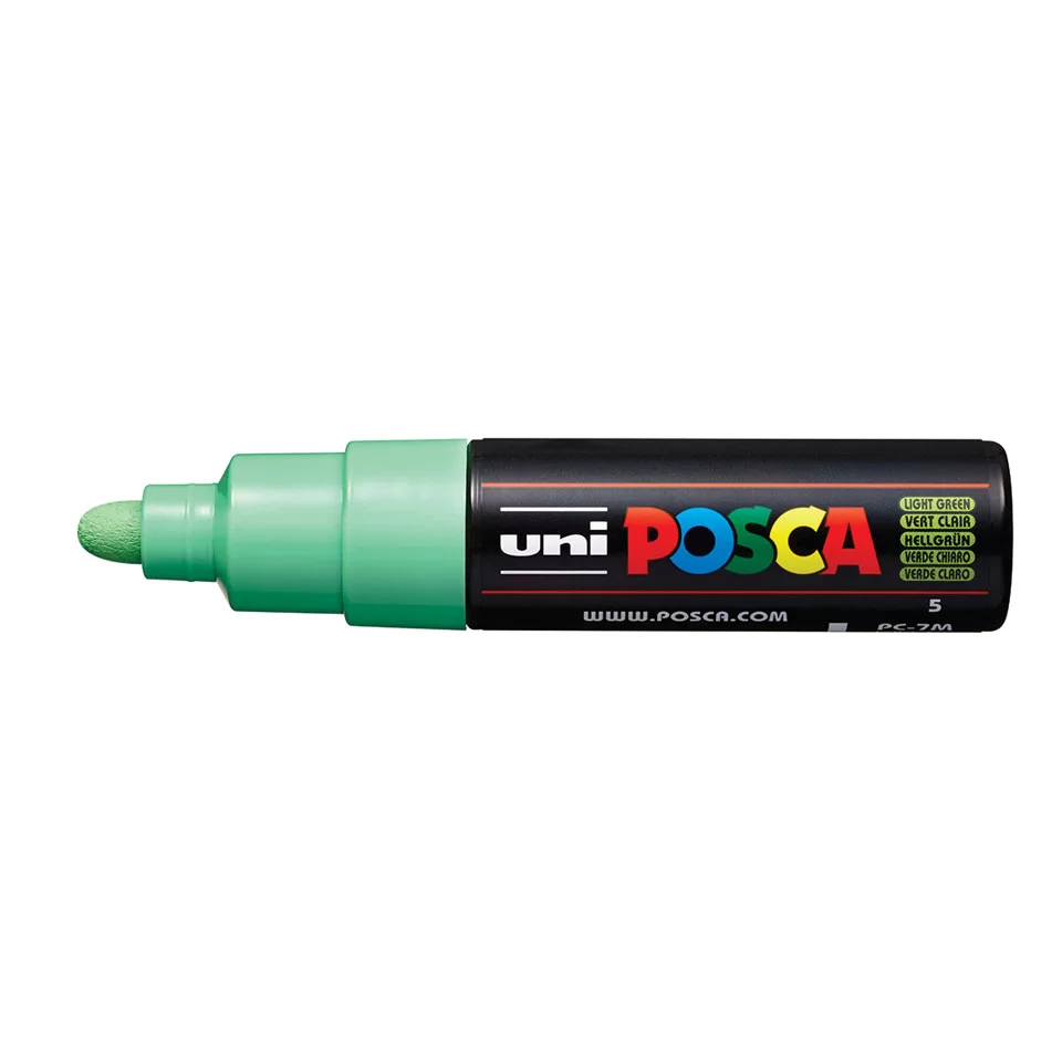 LIGHT GREEN - POSCA MARKERS PC7M BOLD 4.5-5.5MM BULLET TIP - Picasso Art &  Craft
