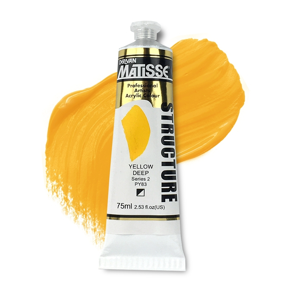 Matisse Structure Acrylic 75ml S2 - Yellow Deep