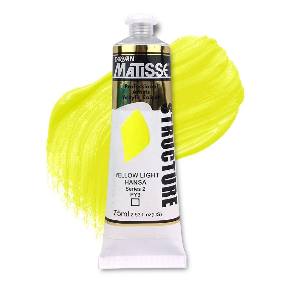 Matisse Structure Acrylic 75ml S2 - Yellow Light Hansa