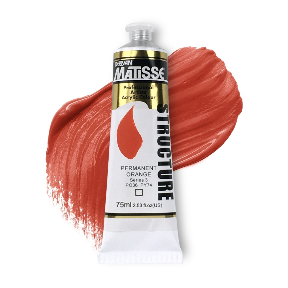 Matisse Structure Acrylic 75ml S3 - Permanent Orange