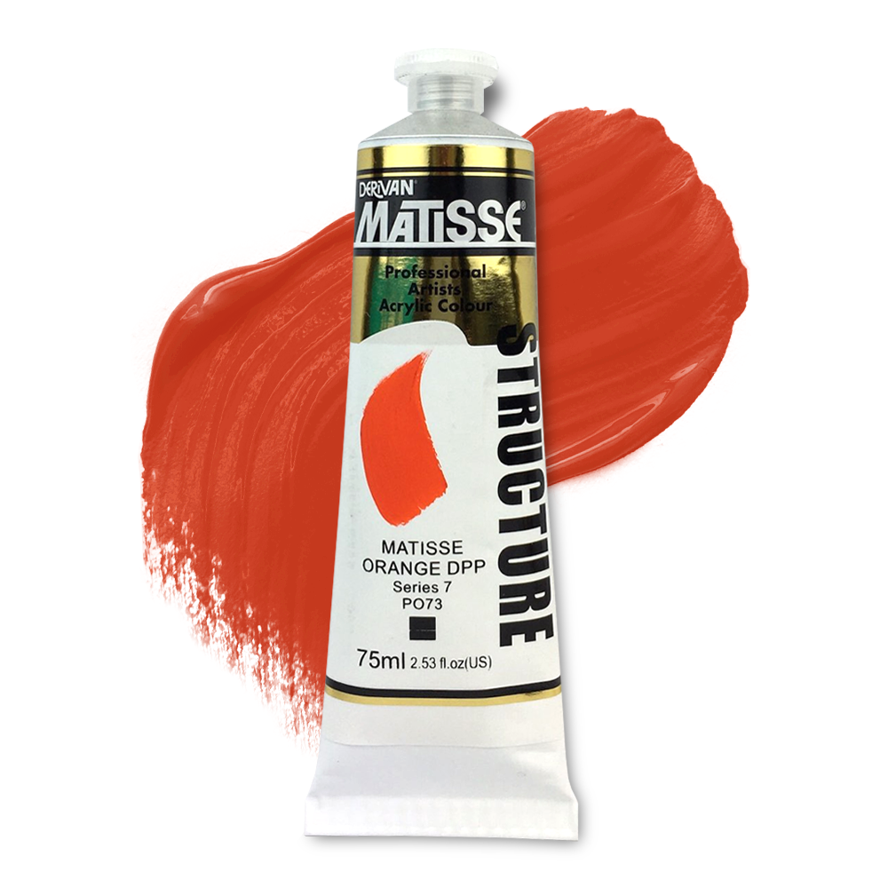 Matisse Structure Acrylic 75ml S7 - Matisse Orange Deep