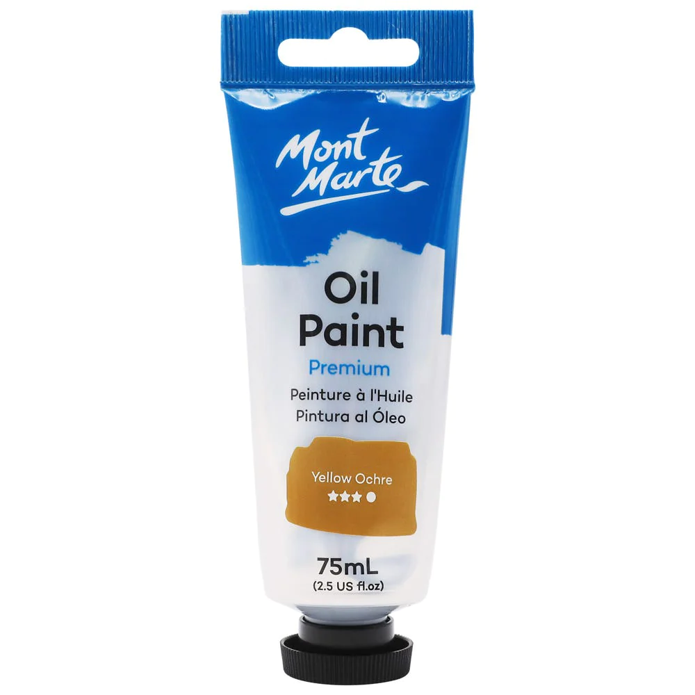 mont-marte-oil-paint-tube-premium-75ml-2-5oz-yellow-ochre_front