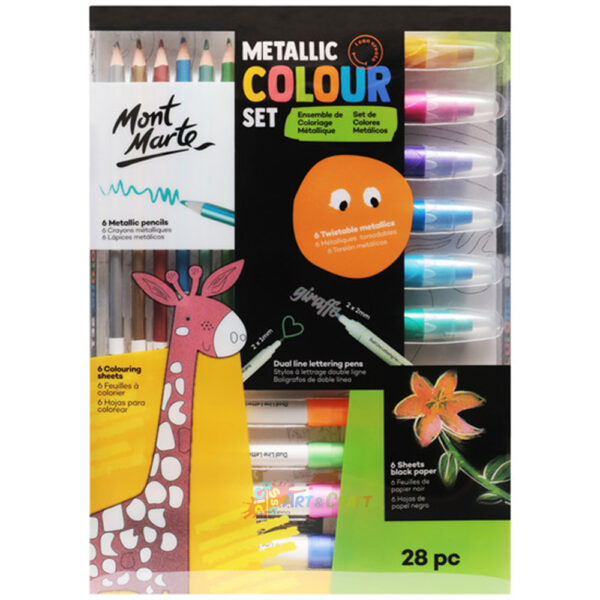 Art supplies colouring set