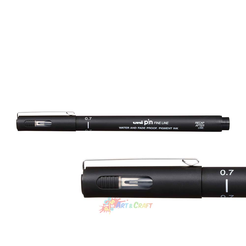 0 7 Uni Pin Fineliner Pen Black Picasso Art Craft