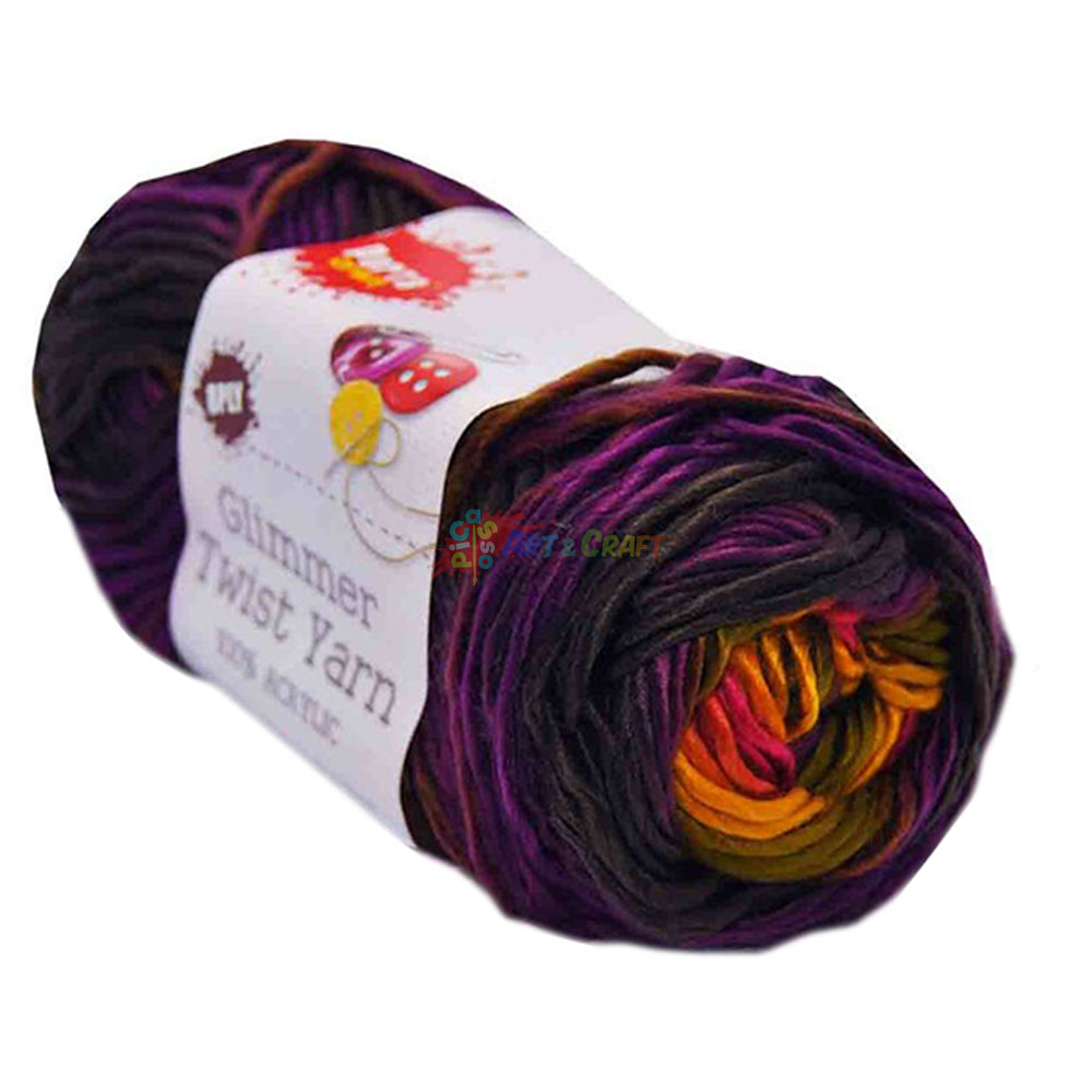 Glimmer Twist Yarn Coral Reef Picasso Art & Craft