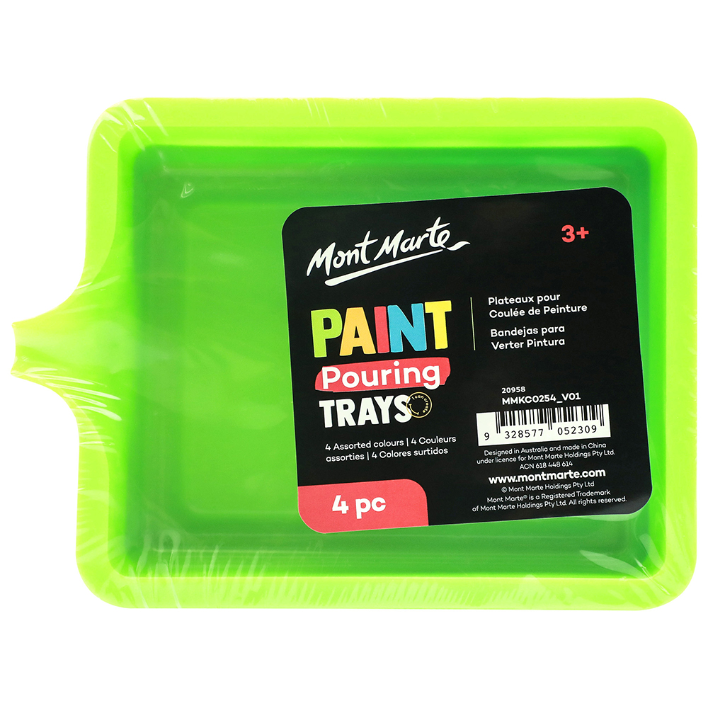 MM Paint Pouring Trays 4pc Picasso Art & Craft