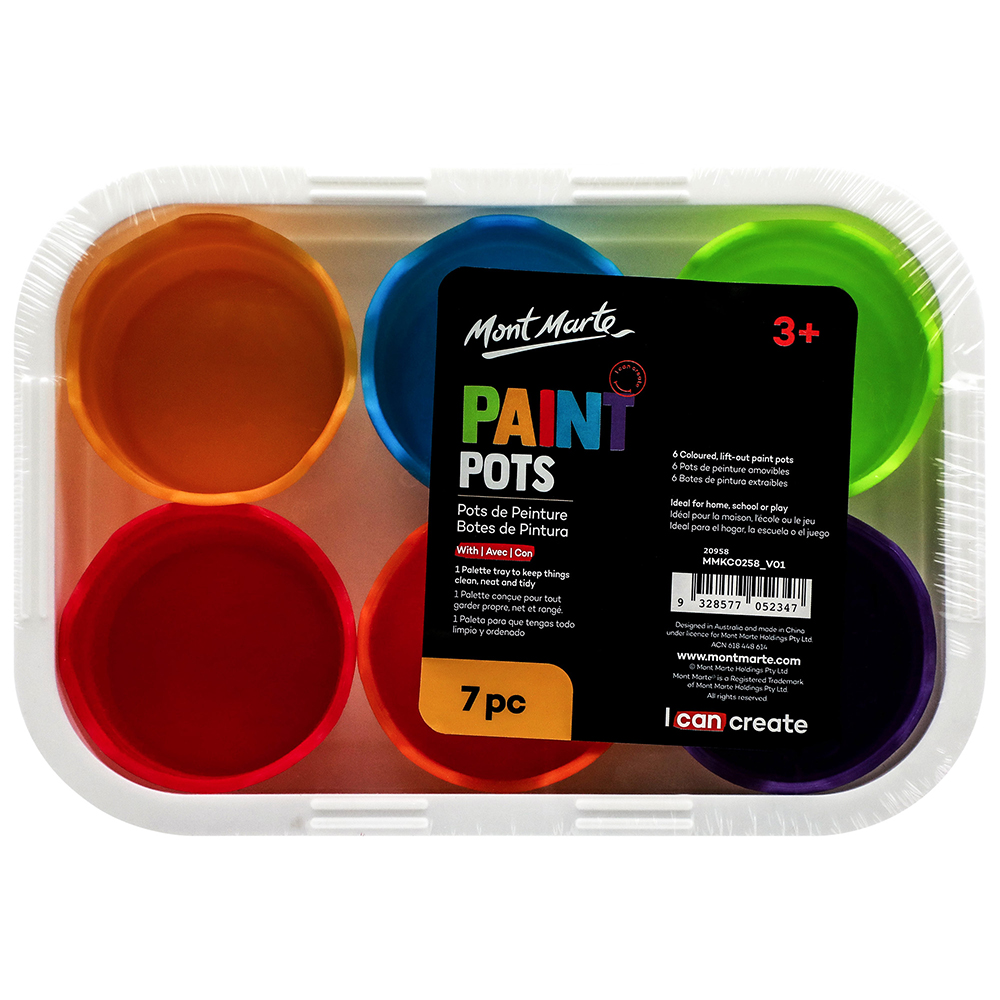 MM Paint Palette Cups 6pc Picasso Art & Craft