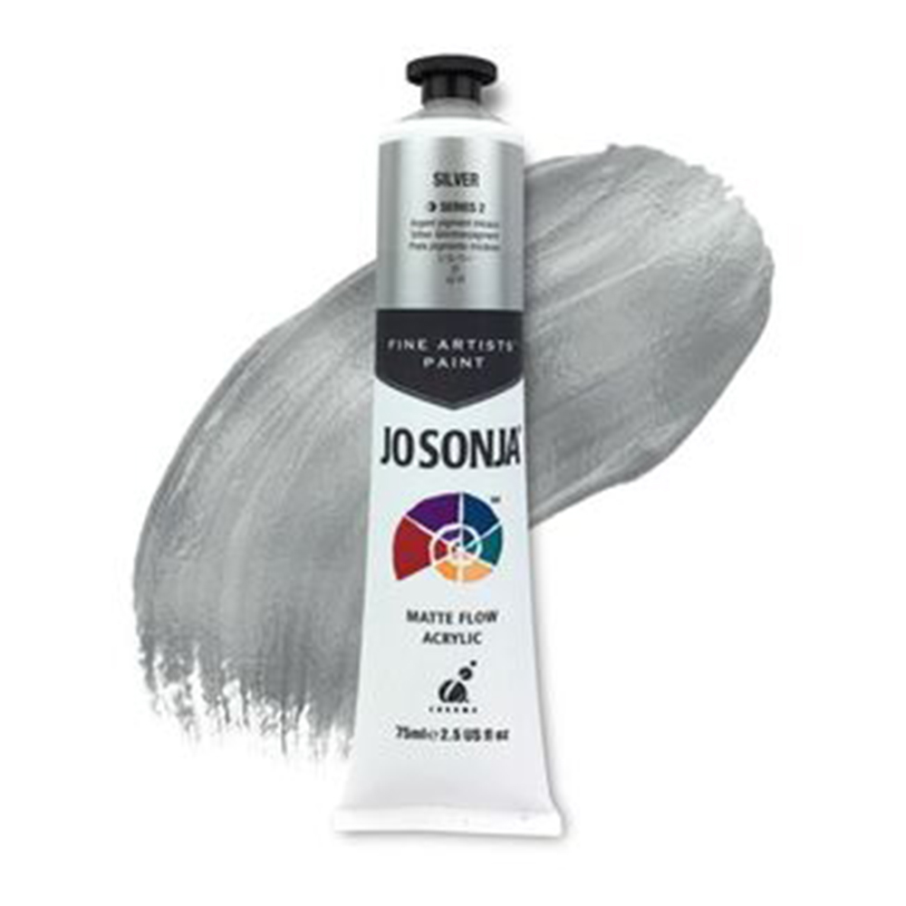 Jo Sonja Acrylic Paint 75ml S2 Silver Picasso Art & Craft