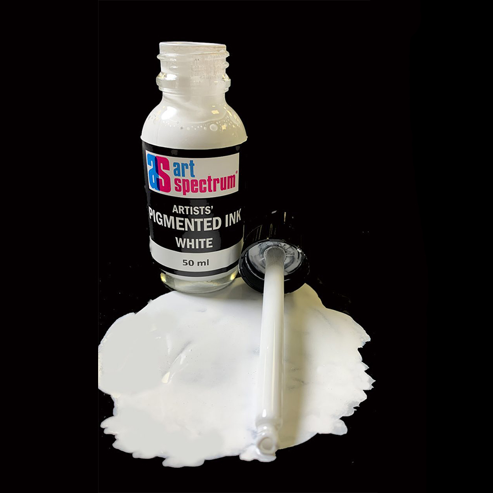 Art Spectrum Pigmented Ink 50ml White Picasso Art & Craft