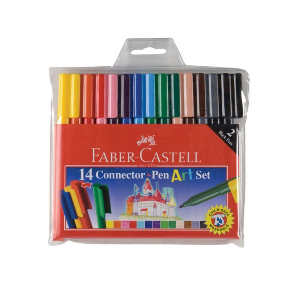 Faber Castell Connector Pen Set 14pc Picasso Art & Craft