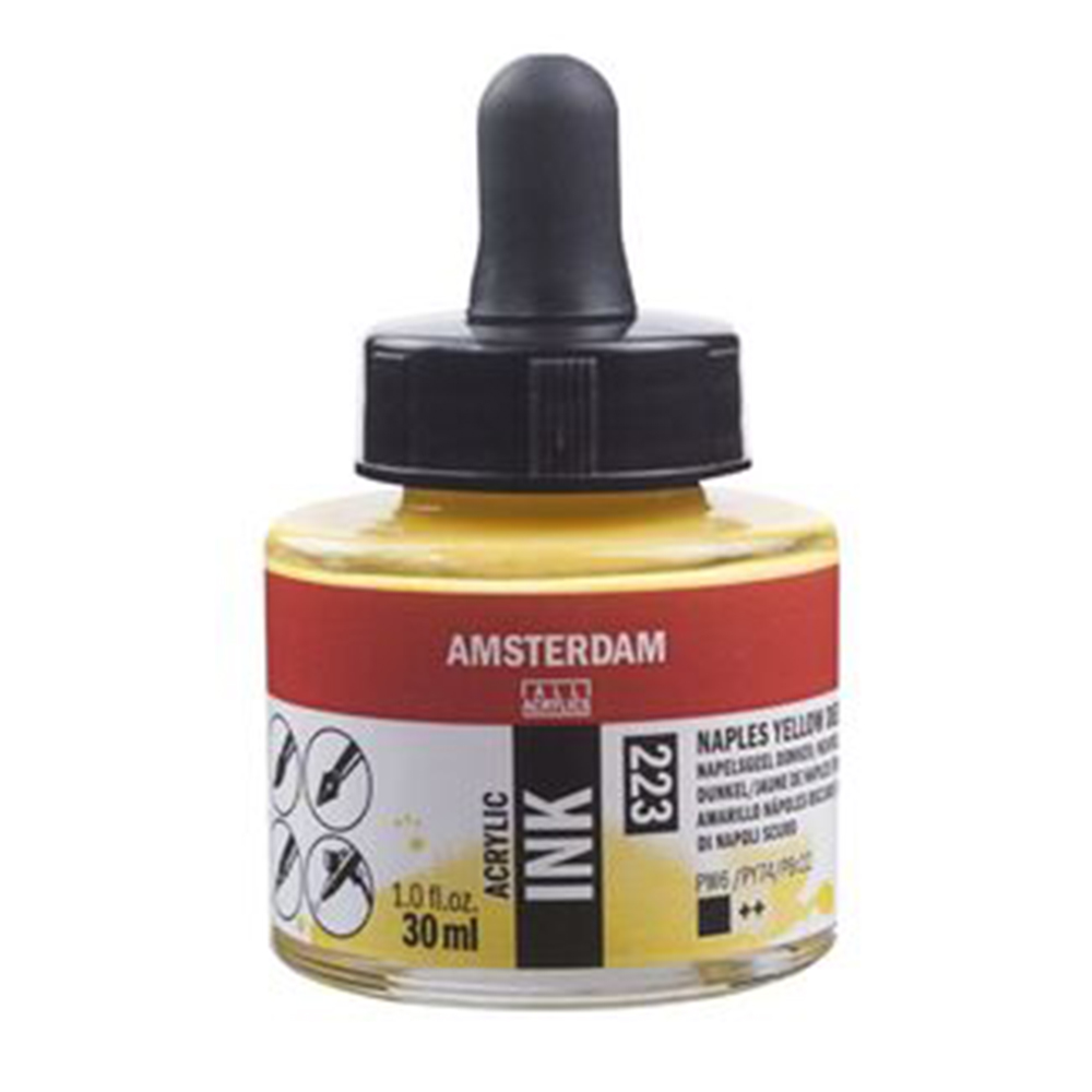 Amsterdam Acrylic Ink 30ml Naples Yellow Deep Picasso Art & Craft