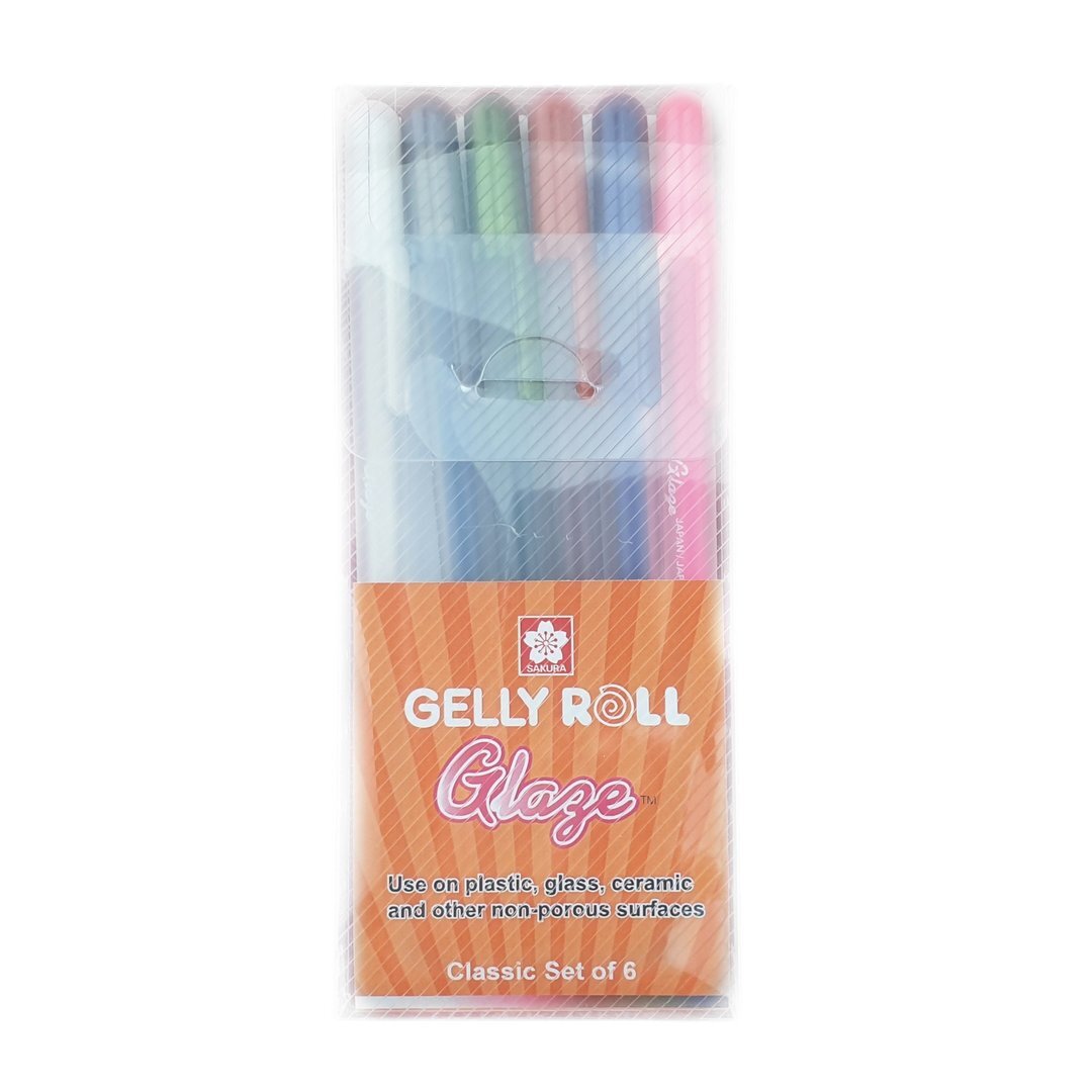 Sakura Gelly Roll Pen Set Glaze Classic 6pc Picasso Art & Craft